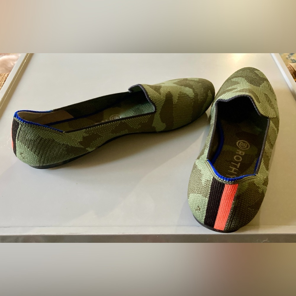 Rothy’s camo flat.
